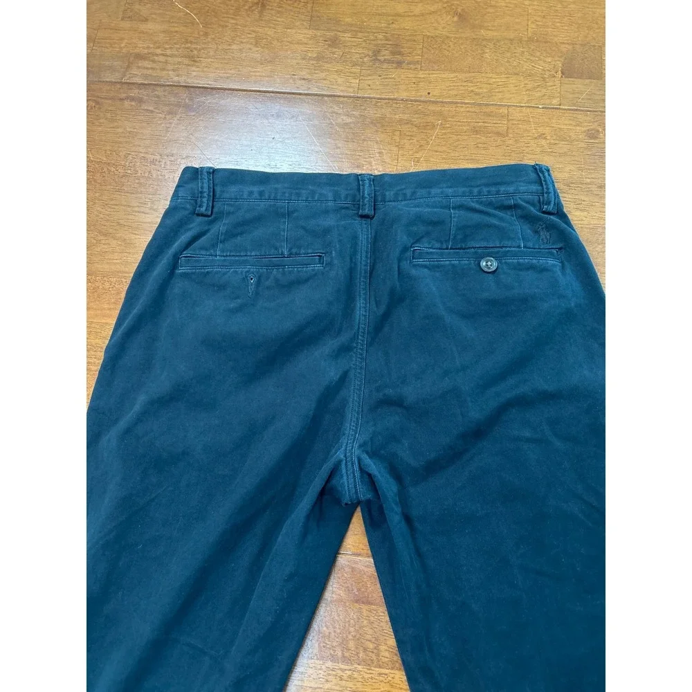 Polo Ralph Lauren Chino Pants Mens 29x30 Black Stretch Straight Fit